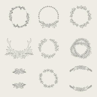 Delicate Floral Spring Wreaths