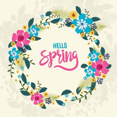 Floral Spring Wreath