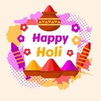 Happy Holi Festival of Color Indian vector