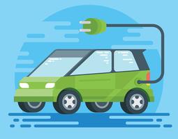 Electric Car Illustration vector