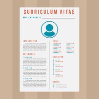 Vectores de currículum vitae icónico