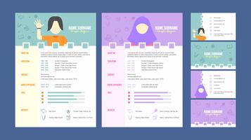 Graphic Designer Resume Template Vector