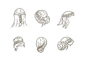 Hair Style Collection Vectors