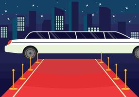 Hollywood Red Carpet Illustration vector