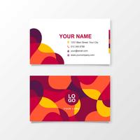 Abstract Design Business Card vector