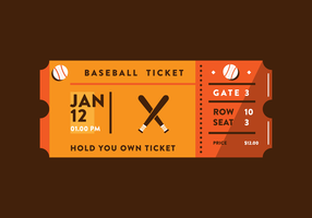 Sporting Event Ticket Vector