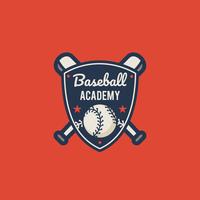 Emblema de beisbol vintage vector
