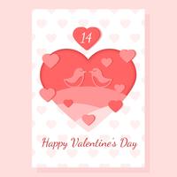 Valentine's Day Card Vector