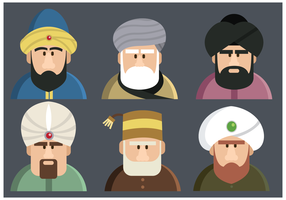 Sultan Characters Vector