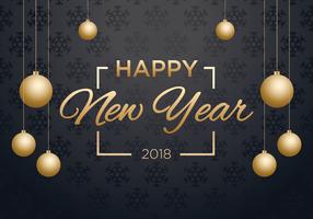 Happy New Year 2018 Background vector