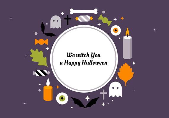 Free Flat Halloween Vector Elements Collection