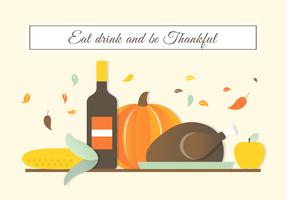 Free Autumn Thanksgiving Vector Background