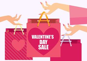 Valentine's Day Sale vector