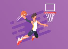 Basketball Player In Action vector
