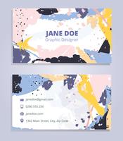 Graphic Design Business Card Vector