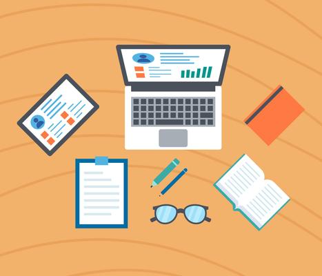 Iconic E-Learning Vectors