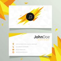 Graphic Designer Name Card Template vector