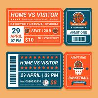 Basket Tournament Ticket vector