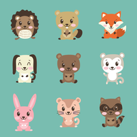 Cute Critters vector