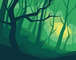 Abstract Forest Illustration vector