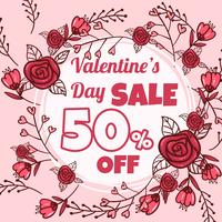 Valentines Day Sale vector