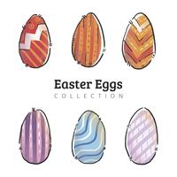 Cute Eggs Easter Collection vector