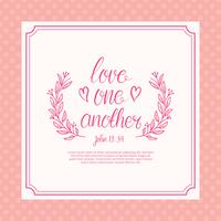 Free Love One Another Lettering Typography vector