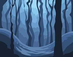 Abstract Forest Illustration vector