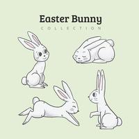 Cute Bunny Character Collection vector