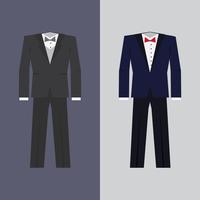 Tuxedo in two colors vector