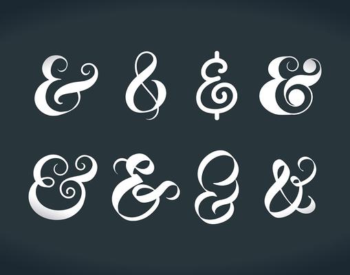 ampersand Vector Set