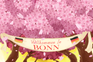 Springtime Bonn Alemania vector