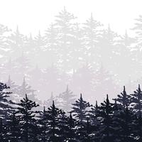 Abstract Forest Illustration vector