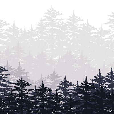 Abstract Forest Illustration