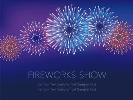 A fireworks background with text space. vector