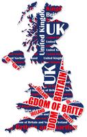 A map of the UK. vector