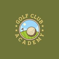 Logotipo de Golf Vintage vector