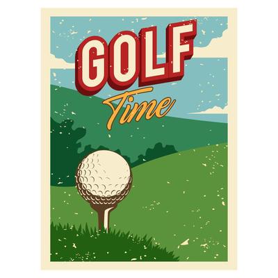 Golf tournament flyer Royalty Free Vector Image