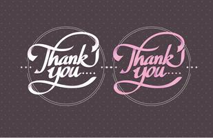 Thank You Typography Vector