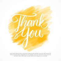 Thank You Lettering Vector