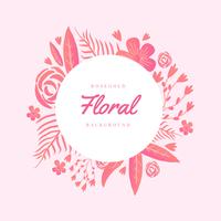 Rosegold Floral Background