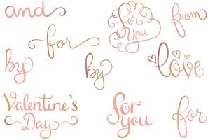 Rose Gold Love 2 Vectors