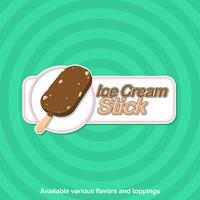 Ice Cream Stick Shop Logo Vector