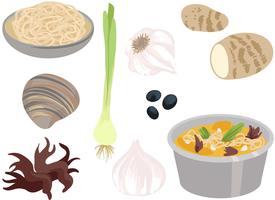 Hot Pot Ingredients 2 Vectors