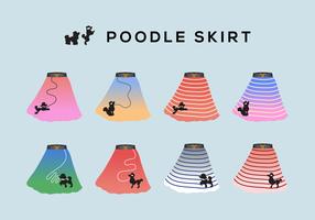 Poodle Skirt Vector Collection