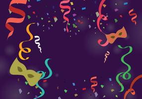 Free Colored Serpentine With Ribbons Illustration vector