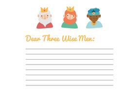 Letter To The Three Wise Kings vector