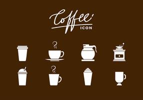 vector gratis de siluetas café icono