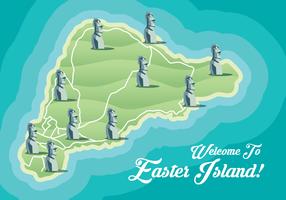 Easter Island Map vector