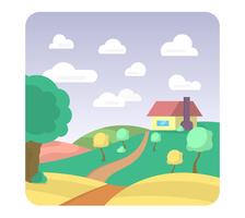 Flat Landscape Design vector